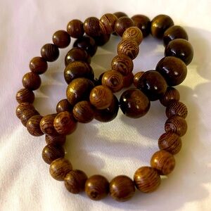 Wooden Beaded Bracelet Set